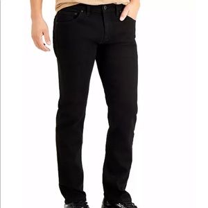 INC Berlin Slim Straight Fit black jeans